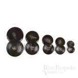 NEW BRADEN Brownish Black Buffalo Horn Suit & Coat Buttons, Made in Italy