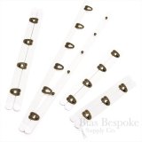 WILMA Antique Brass Spring Steel Corset Busks