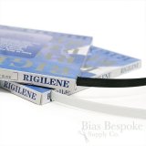 1/2" Wide Low Density Black & White Rigilene Sew-Through Polyester Boning