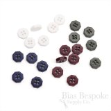 Octagon-Shaped Shirt Buttons, Made in Italy