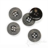 RUIZ Rare Gray-Brown Genuine Horn Buttons, Made in Germany