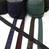 BARRIS 1" Wide Wool and Metallic-Threaded Elastic