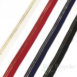 BLAIR Fold-Over Elastic with Gold Lame Stripes, Made in France
