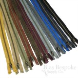 24" Length #5 Open End Zippers with Antique Brass Teeth, Bias Bespoke Brand