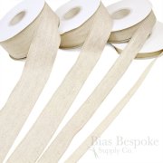 CAMBRIA 100% Linen Herringbone Ribbon Tape