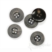RUIZ Rare Gray-Brown Genuine Horn Buttons, Made in Germany
