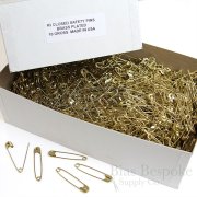 Big Box of Closed Steel Safety Pins, Made in the USA