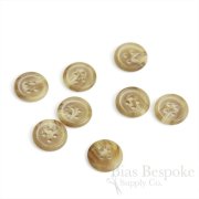 Classic Matte Tan Suit Buttons, Made in Germany
