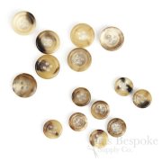 VERDAD Mottled Beige Tan Genuine Horn Suit Buttons, Made in Germany