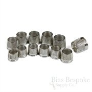 LOCKE Nickel-Plated Bronze Open End Tailor's Thimbles, Made in New Zealand