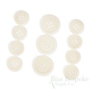 LUCA Classic Matte Undyed Corozo Suit Buttons, Made in Italy