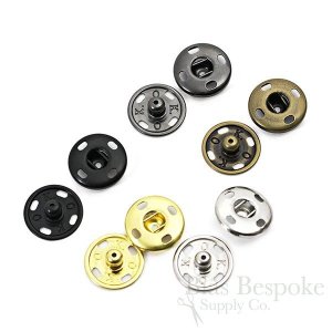 KO Sew On Metal Snaps, Size 4 (17mm)