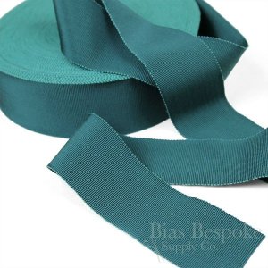 VERA 2" Cotton & Viscose Petersham Grosgrain Ribbon, Made in Italy