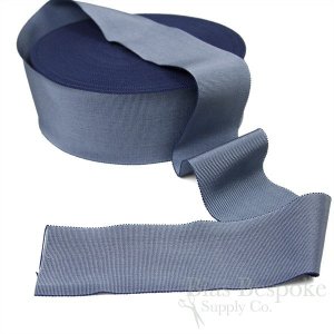 VERA 2 3/4" Cotton & Viscose Petersham Grosgrain Ribbon, Made in Italy