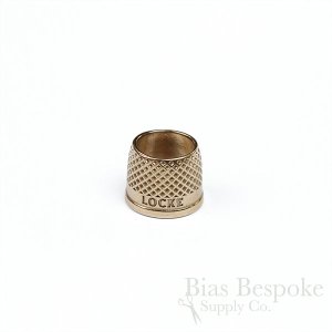 LOCKE Bright Bronze Open End Tailor's Thimbles, Made in New Zealand