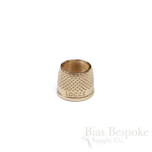 LOCKE Bright Bronze Open End Tailor's Thimbles, Made in New Zealand