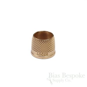 LOCKE Bright Bronze Open End Tailor's Thimbles, Made in New Zealand