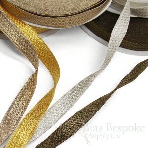 PAX 3/4" Geometric Bullion Braid Trim in Four Colors