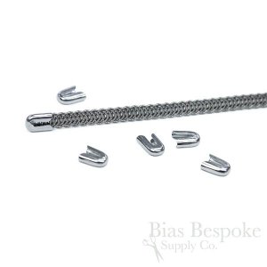 End Caps for Spiral Steel Corset Boning, 1/4" & 1/2" wide