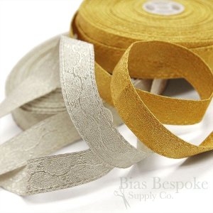 AVI Wide Gold Bullion Braid Trim with Leaf Pattern