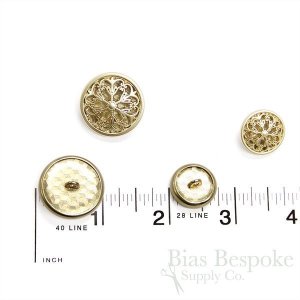 CARISMA Matte Gold Rimmed Filigree Buttons
