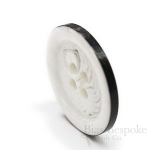 Unusual White & Black Suit Buttons, Made in Germany