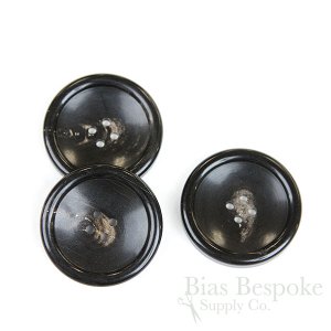 NEW BRADEN Brownish Black Buffalo Horn Suit & Coat Buttons, Made in Italy