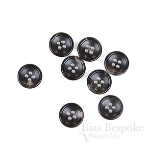 NEW BRADEN Brownish Black Buffalo Horn Suit & Coat Buttons, Made in Italy