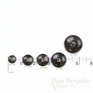 NEW BRADEN Brownish Black Buffalo Horn Suit & Coat Buttons, Made in Italy