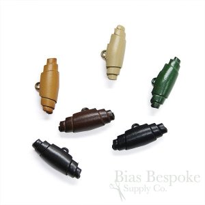 EVIGLA Leather Toggle Buttons In Six Colors, Made in Italy