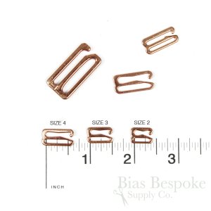 Rose Gold Colored Metal Hooks for Lingerie-Making