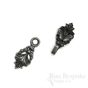 SIDONIE Charming Antique Finish Clasp, 2 3/4", Made in France