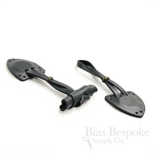 7" Genuine Leather Toggle Closures, Made in Italy