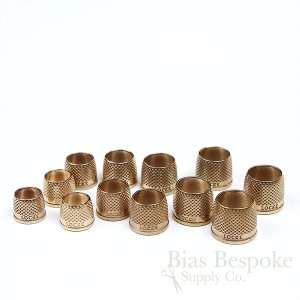 LOCKE Bright Bronze Open End Tailor's Thimbles, Made in New Zealand