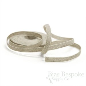 RINCA Natural Linen and Cotton Ribbon Tape, Made in Italy