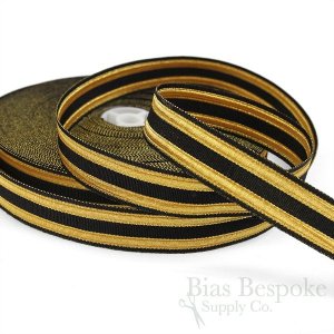 BAILEY 23mm Black and Gold Military-Style Trim