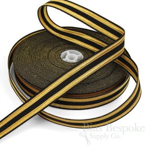 BAILEY 23mm Black and Gold Military-Style Trim