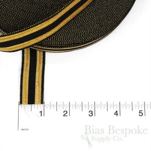 BAILEY 23mm Black and Gold Military-Style Trim