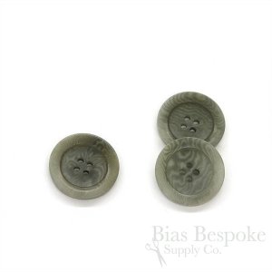 GAGE Chic Sage Gray Corozo Buttons, Made in Italy