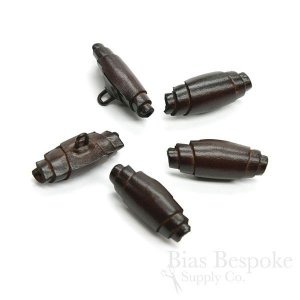 EVIGLA Leather Toggle Buttons In Six Colors, Made in Italy