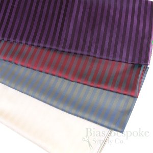 EDITA 100% Cupro Bemberg Jacquard Herringbone Stripe Lining, Made in Italy