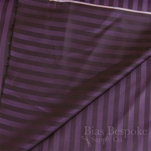 EDITA 100% Cupro Bemberg Jacquard Herringbone Stripe Lining, Made in Italy