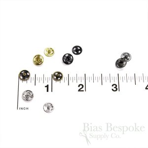KO Sew On Metal Snaps, Size 2/0 (8mm)