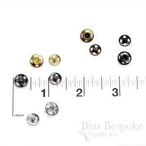 KO Sew On Metal Snaps, Size 0 (10mm)