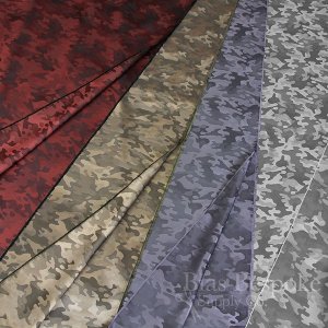 CAMO Viscose-Acetate Jacquard Camouflage Lining, Made in Italy