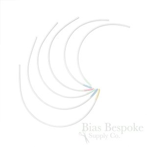 BOOP White Spring Steel Bra Underwires, Medium Short Length