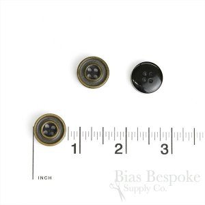 Thick Green-Brown Buttons, Made in Germany
