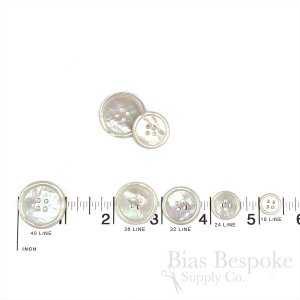 TITO Genuine Mother of Pearl Buttons for Suits & Coats, Made in Italy