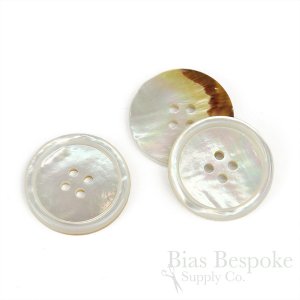TITO Genuine Mother of Pearl Buttons for Suits & Coats, Made in Italy