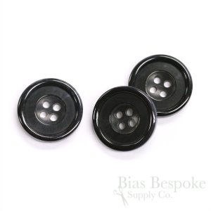 VERDAD Black Genuine Horn Suit Buttons, Made in Germany